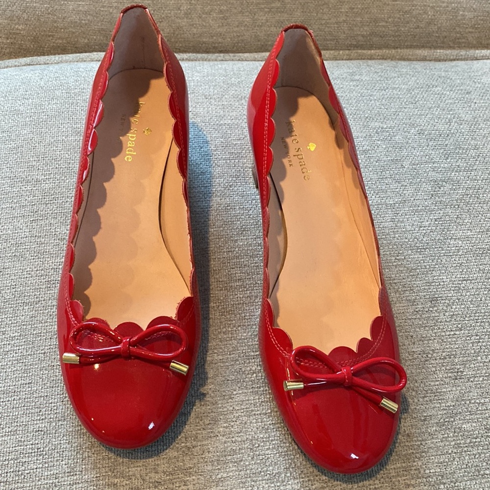 NWOT Kate Spade Yasmin Pumps Size 8 1/2 Red - Picture 4 of 5